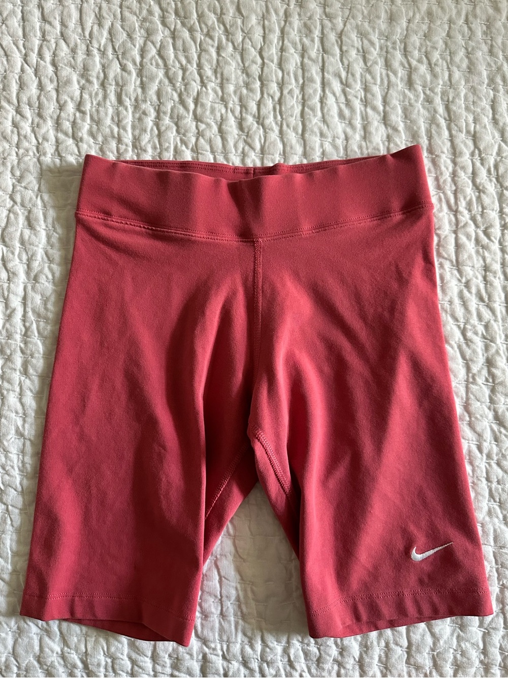 Nike pink cotton blend bike shorts. Size S